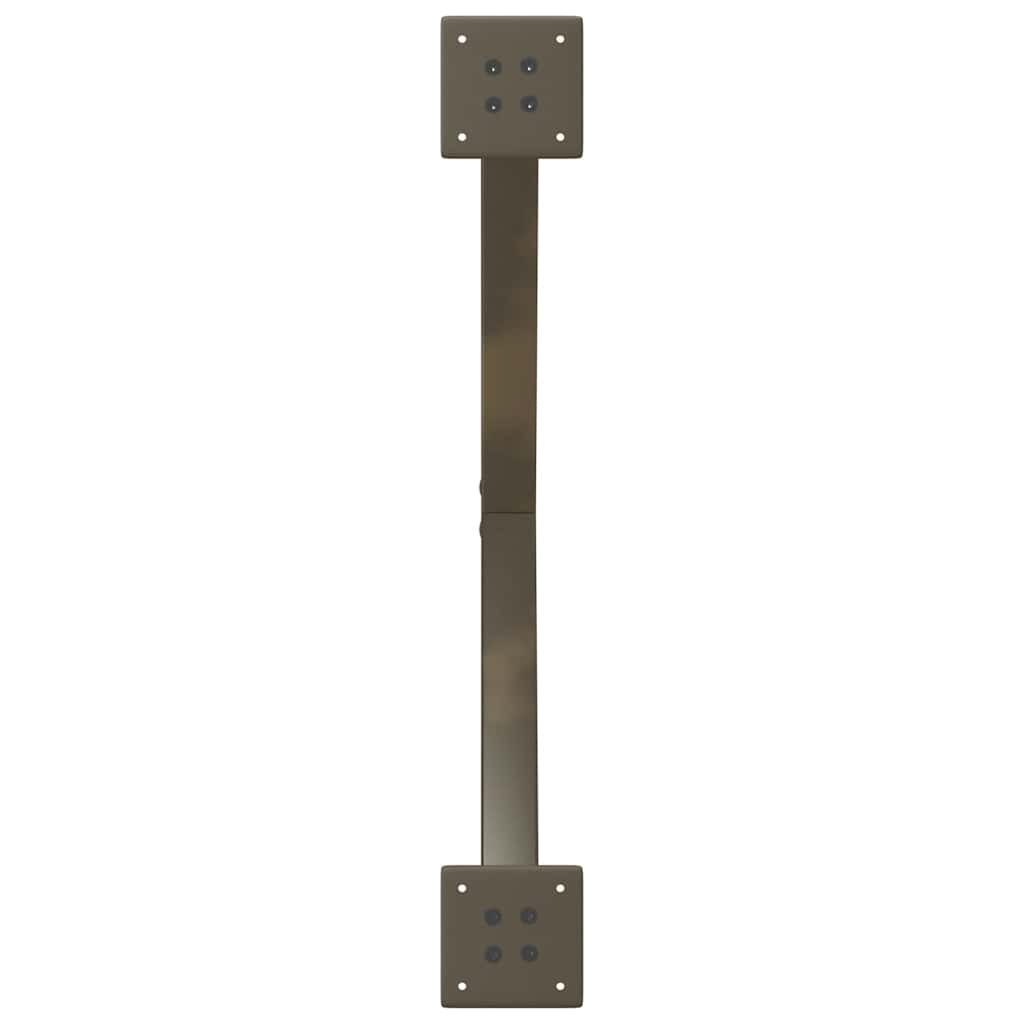 Noge za klub stolić u obliku slova X, 2 kom, prirodni čelik, 70 x (30-31) cm, čelik