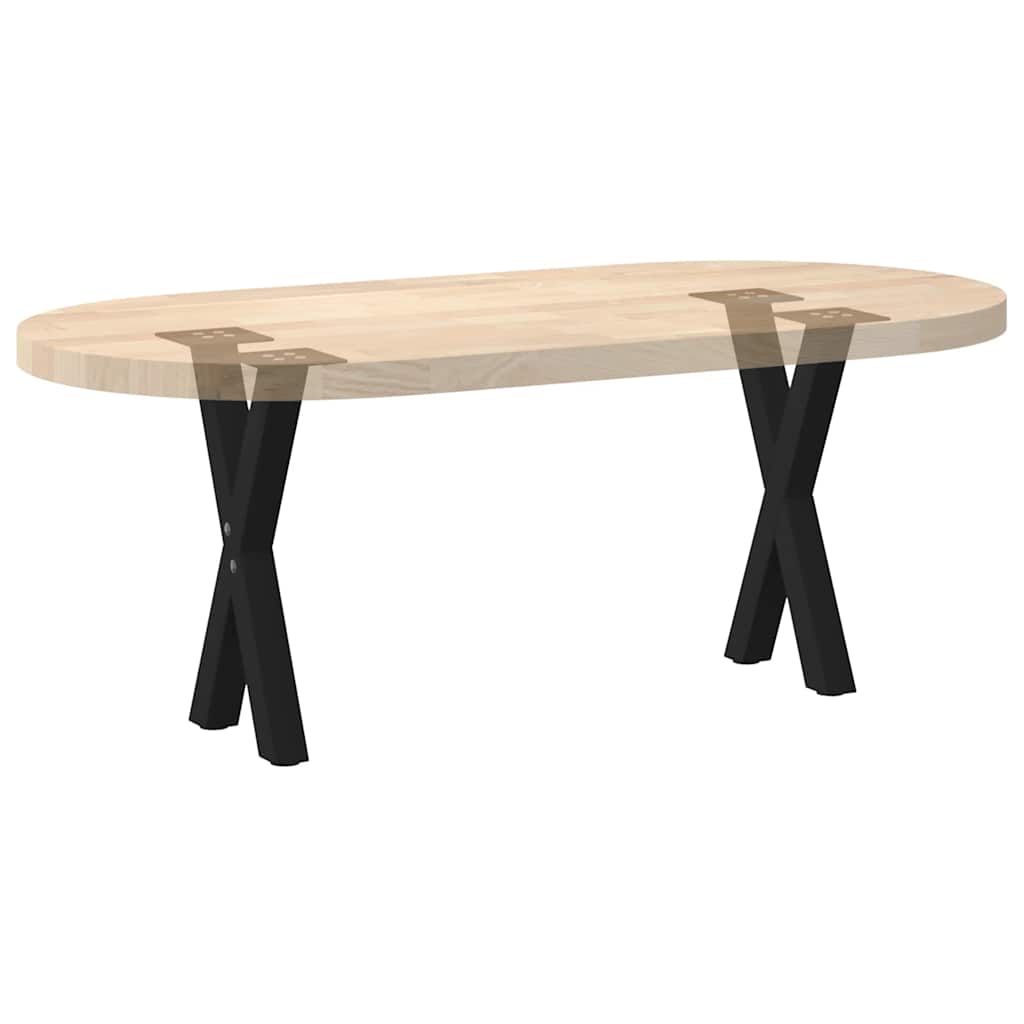 Noge za klub stolić u obliku slova X, 2 kom, crne, 28 x (42-43) cm, čelik