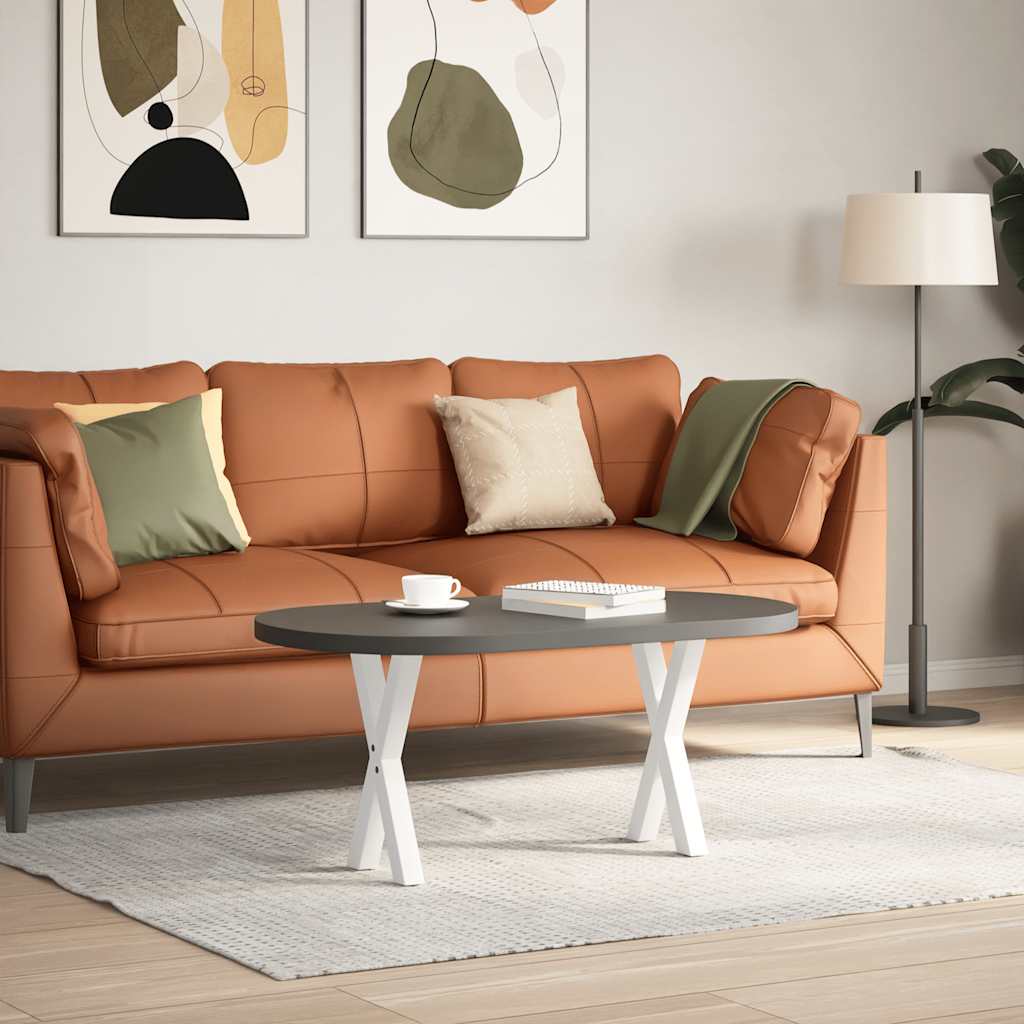 Noge za klub stolić u obliku slova X, 2 kom, bijele, 28 x (42-43) cm, čelik