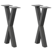 Noge za blagovaonski stol u obliku slova X, 60 x (72-73) cm, čelik