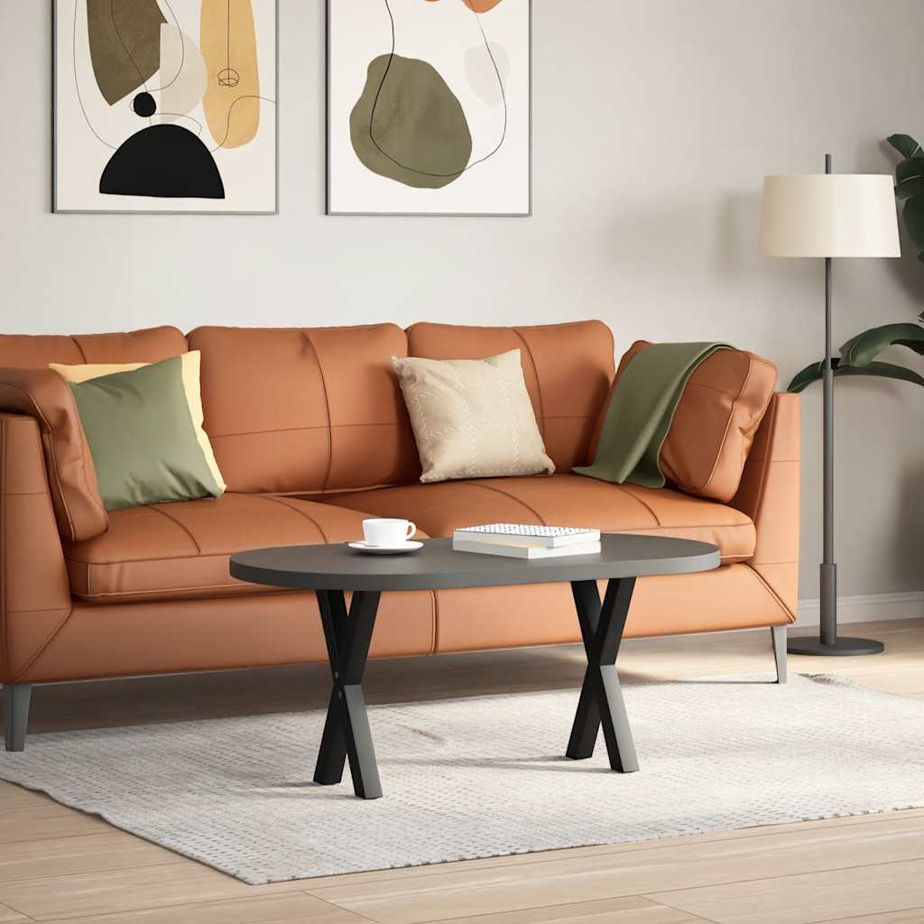 Noge za klub stolić u obliku slova X, 2 kom, crne, 38 x (42-43) cm, čelik
