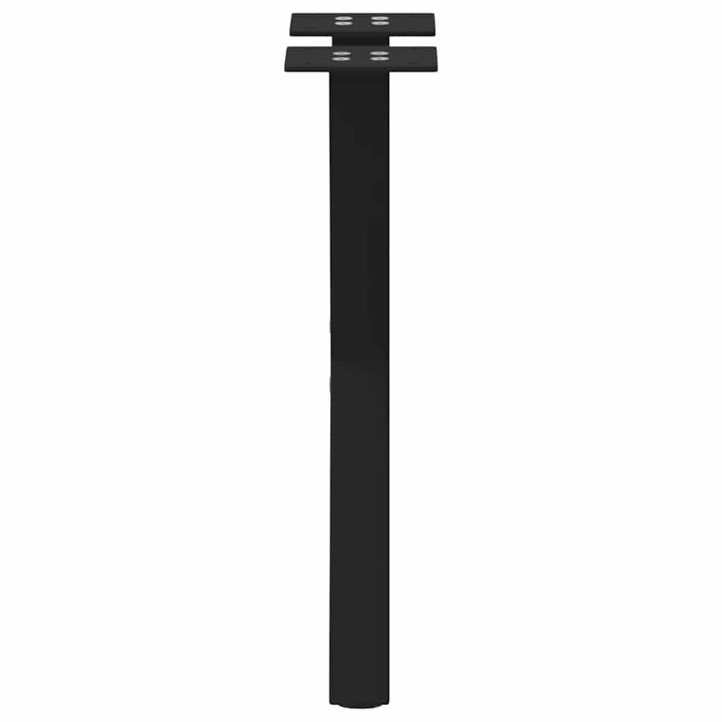 Noge za klub stolić u obliku slova X, 2 kom, crne, 38 x (42-43) cm, čelik