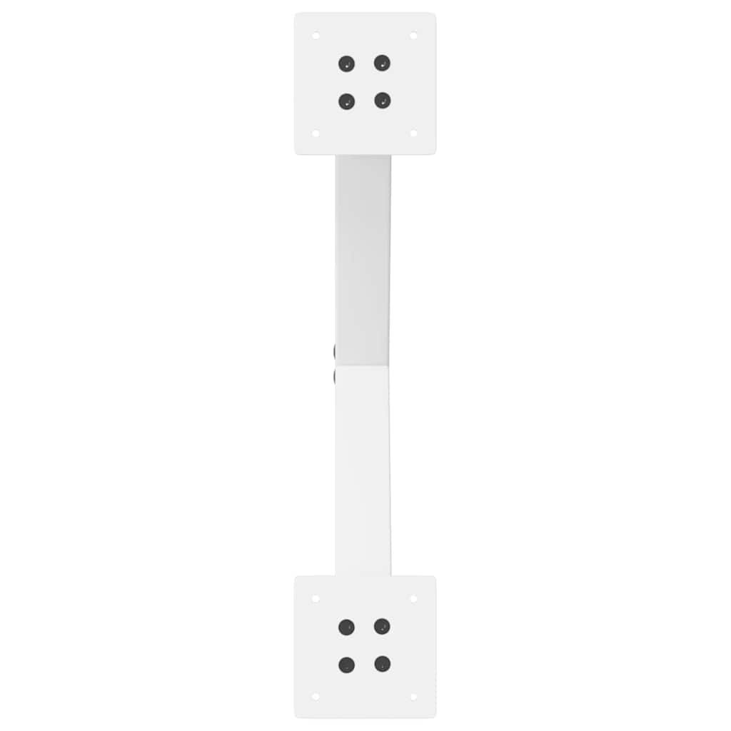 Noge za klub stolić u obliku slova X, 2 kom, bijele, 50 x (42-43) cm, čelik