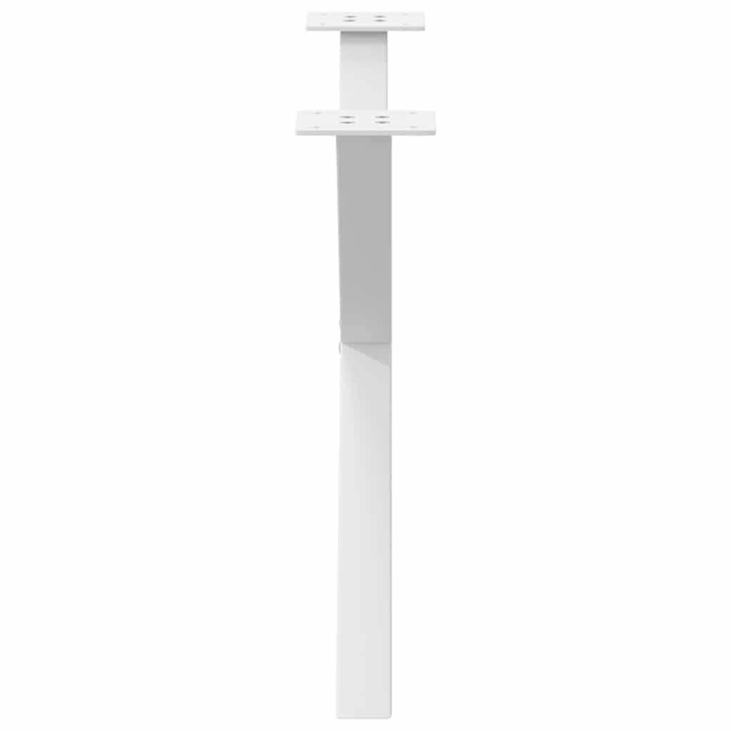 Noge za klub stolić u obliku slova X, 2 kom, bijele, 70 x (42-43) cm, čelik