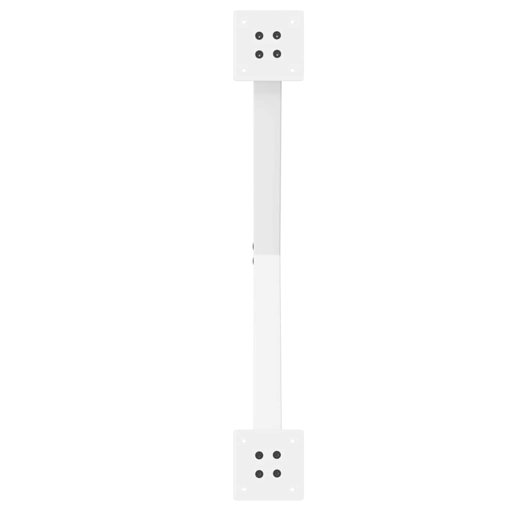 Noge za klub stolić u obliku slova X, 2 kom, bijele, 70 x (42-43) cm, čelik