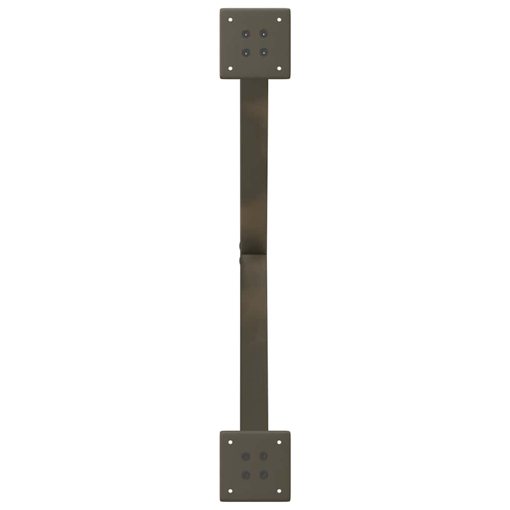 Noge za klub stolić u obliku slova X, 2 kom, prirodni čelik, 70 x (42-43) cm, čelik