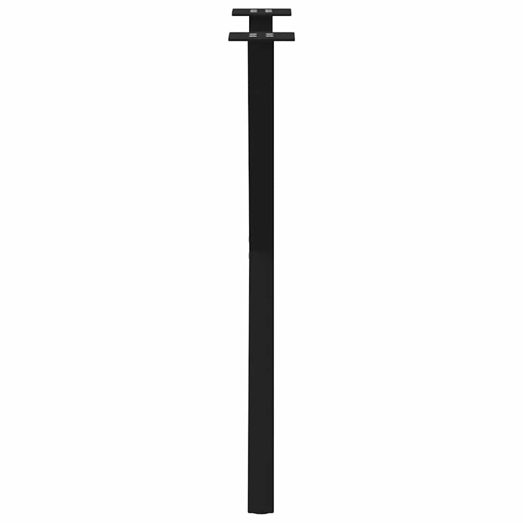Noge za blagovaonski stol u obliku slova X, 2 kom, crne, 50 x (72-73) cm, čelik