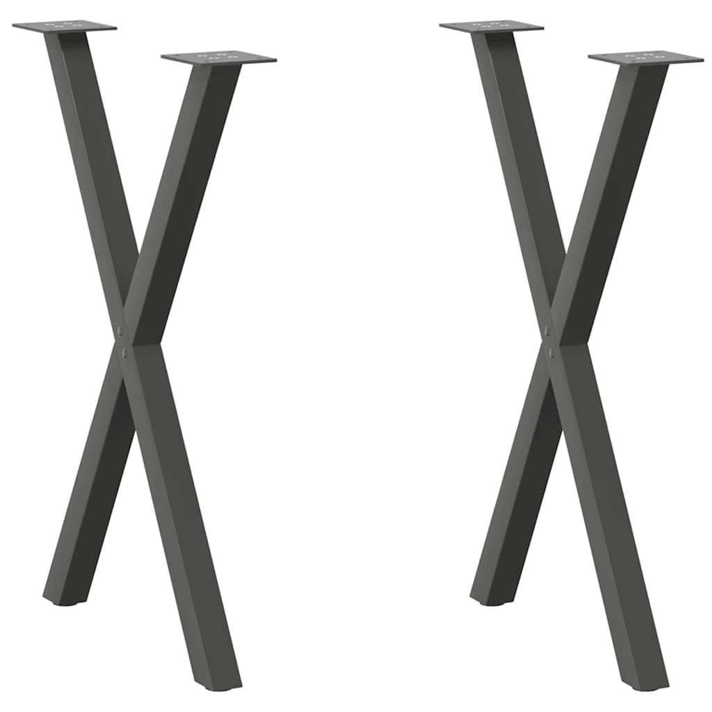Noge za blagovaonski stol u obliku slova X, 60 x (72-73) cm, čelik