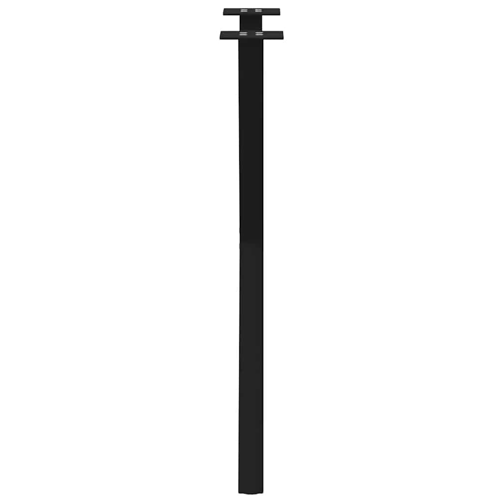 Noge za blagovaonski stol u obliku slova X, 2 kom, crne, 57 x (72-73) cm, čelik