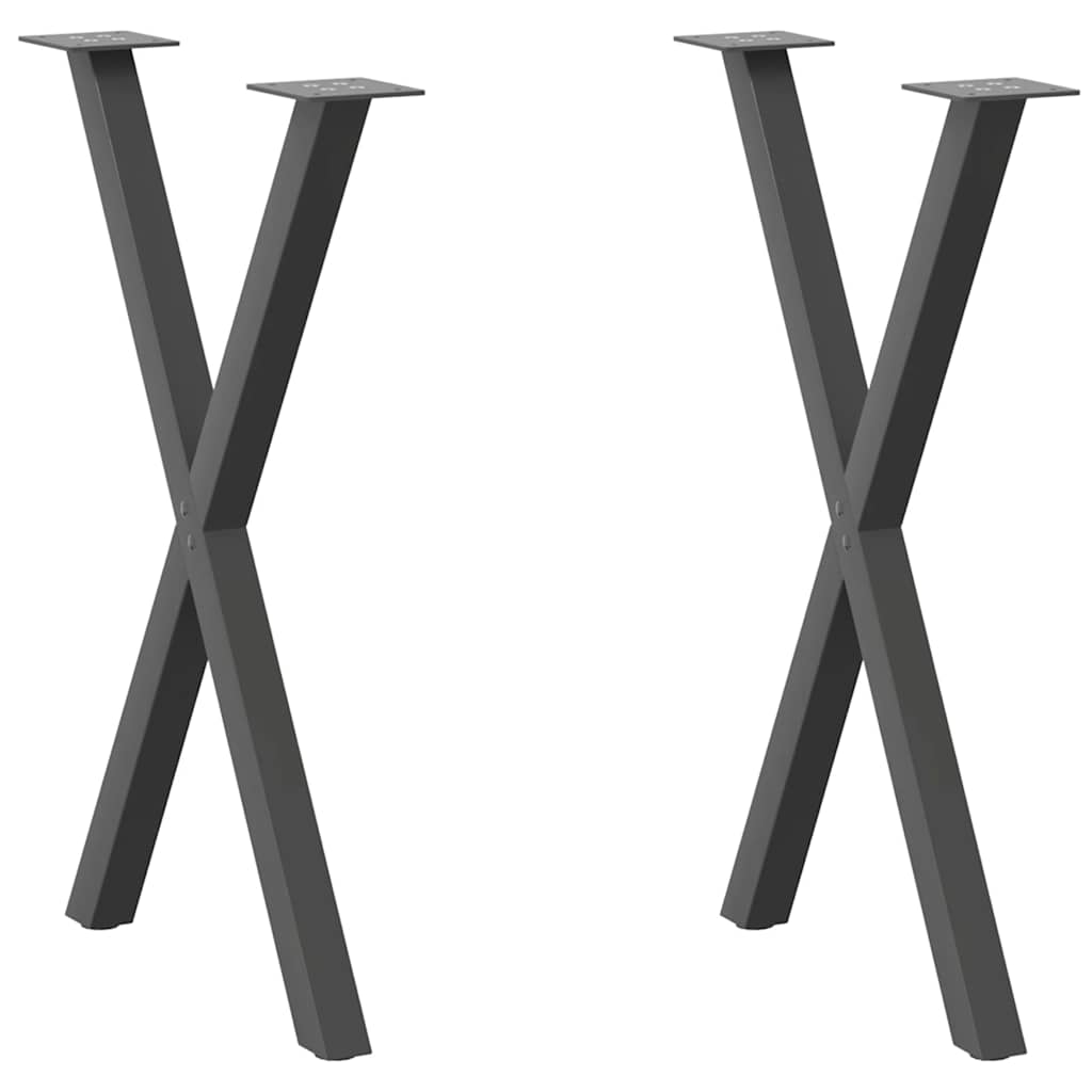 Noge za blagovaonski stol u obliku slova X, 60 x (72-73) cm, čelik