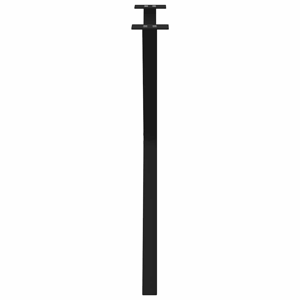 Noge za blagovaonski stol u obliku slova X, 2 kom, crne, 70 x (72-73) cm, čelik