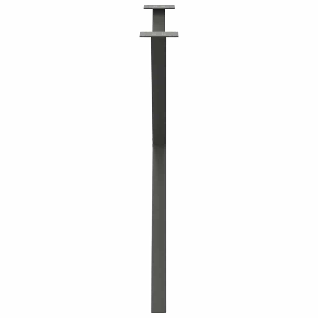 Noge za blagovaonski stol u obliku slova X, 2 kom, antracit, 90 x (72-73) cm, čelik