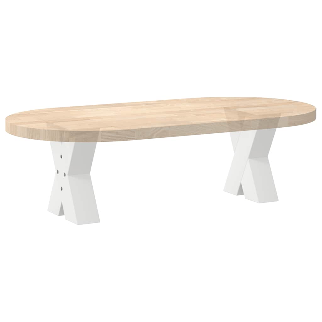 Noge za klub stolić u obliku slova X, 2 kom, bijele, 30 x (30-31) cm, čelik