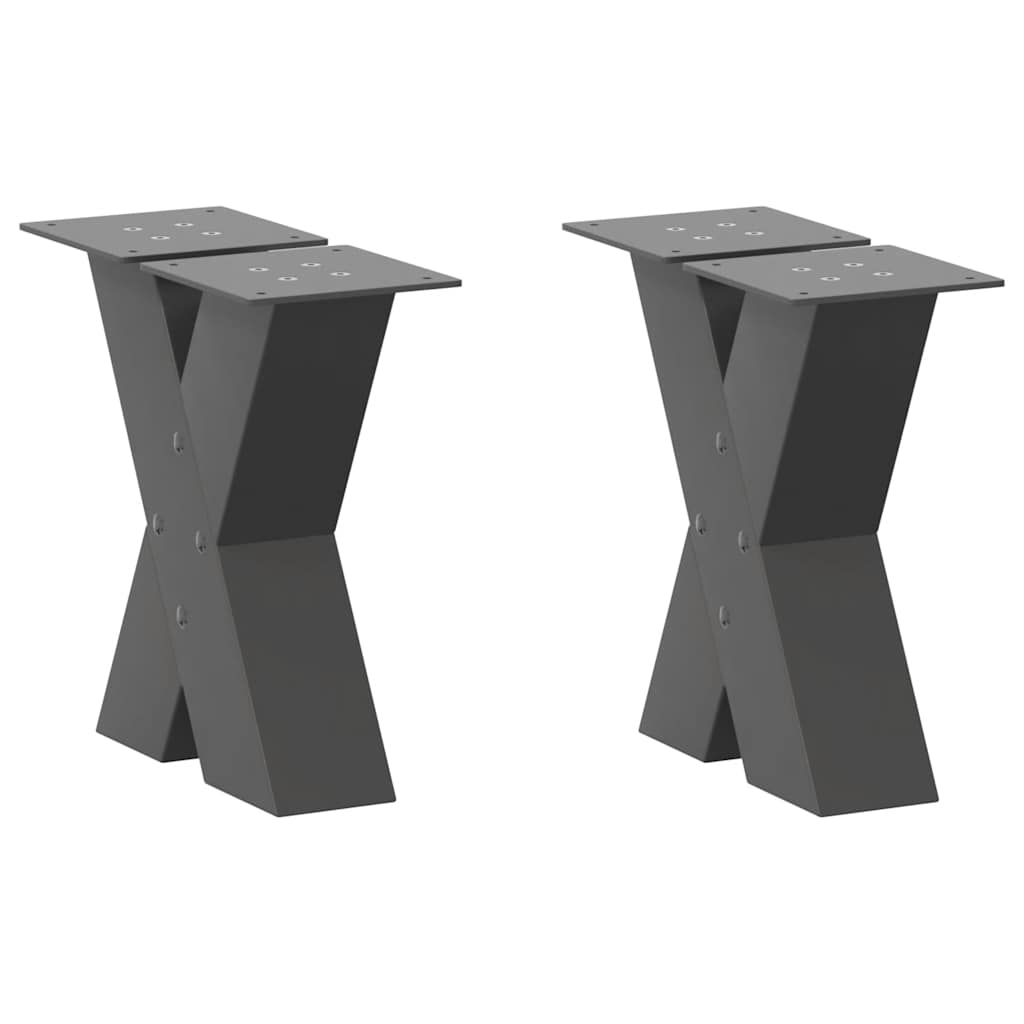 Noge za blagovaonski stol u obliku slova X, 60 x (72-73) cm, čelik