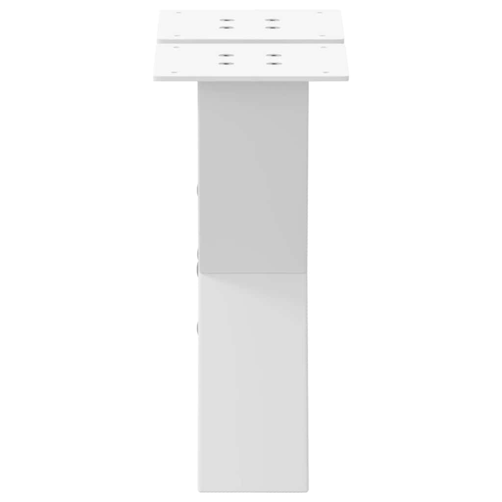 Noge za klub stolić u obliku slova X, 2 kom, bijele, 40 x (30-31) cm, čelik