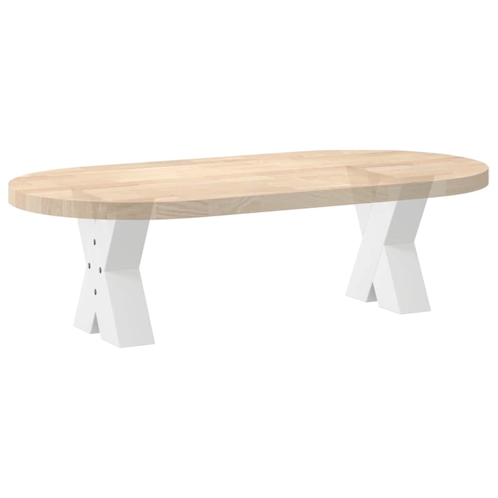 Noge za klub stolić u obliku slova X, 2 kom, bijele, 40 x (30-31) cm, čelik