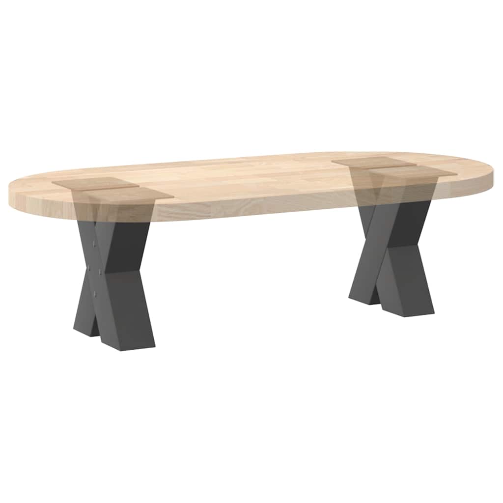 Noge za klub stolić u obliku slova X, 2 kom, antracit, 40 x (30-31) cm, čelik