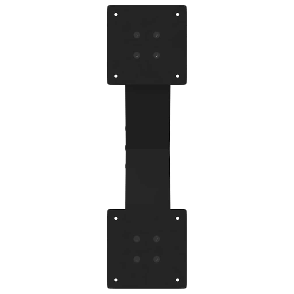 Noge za klub stolić u obliku slova X, 2 kom, crne, 50 x (30-31) cm, čelik