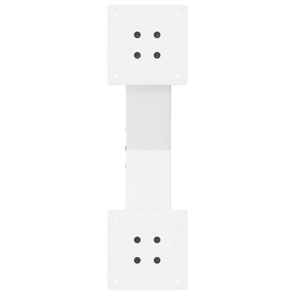 Noge za klub stolić u obliku slova X, 2 kom, bijele, 50 x (30-31) cm, čelik