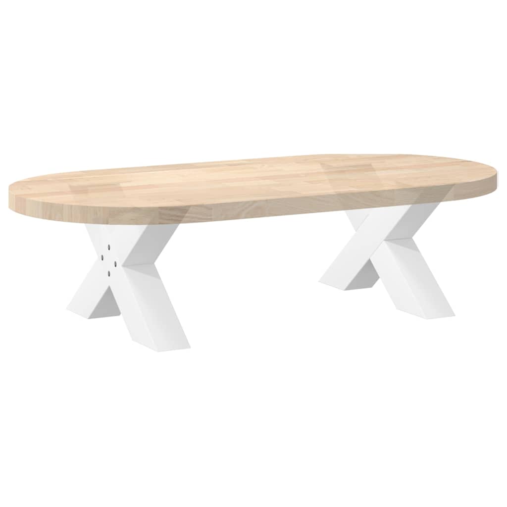 Noge za klub stolić u obliku slova X, 2 kom, bijele, 50 x (30-31) cm, čelik