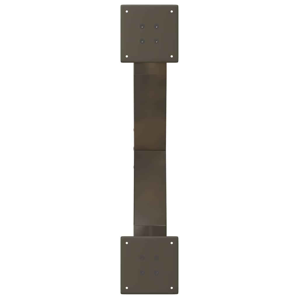 Noge za klub stolić u obliku slova X, 2 kom, prirodni čelik, 70 x (30-31) cm, čelik