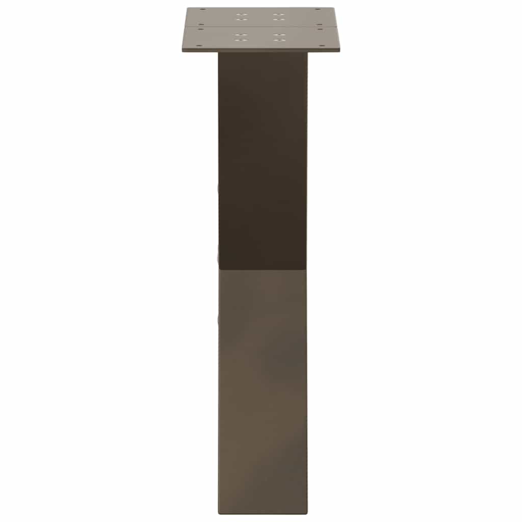 Noge za klub stolić X-oblik 2 kom Prirodni čelik 28 x (42-43) cm Čelik