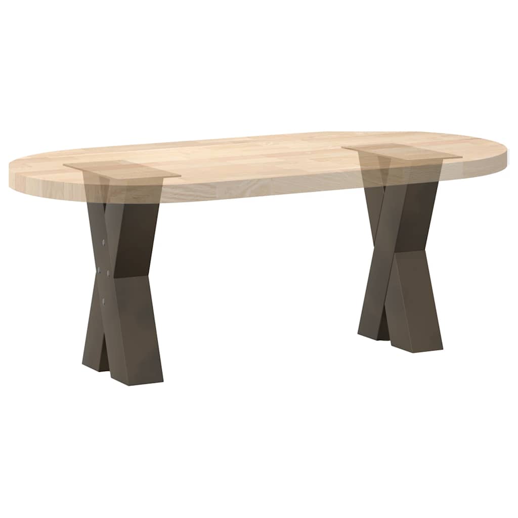 Noge za klub stolić X-oblik 2 kom Prirodni čelik 28 x (42-43) cm Čelik