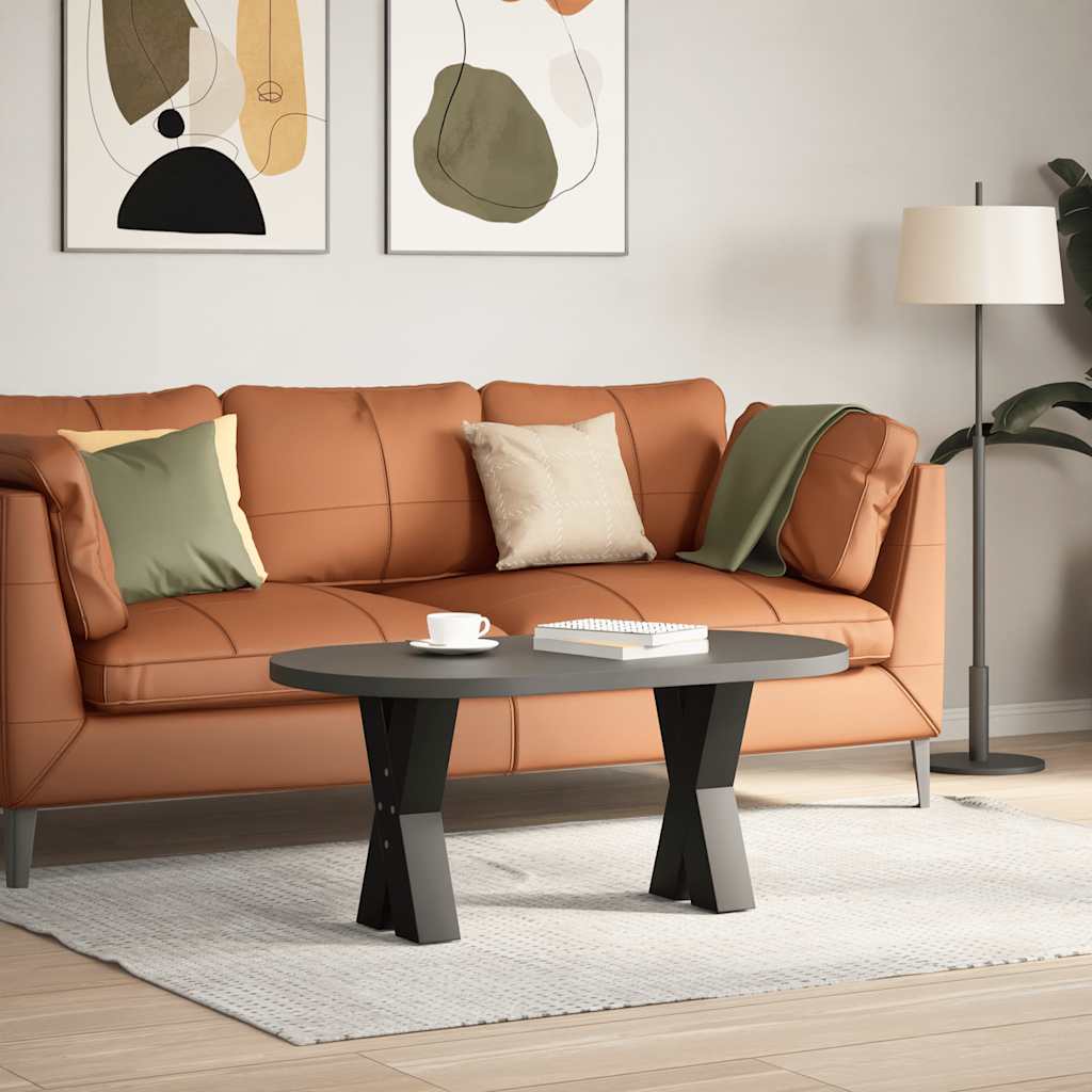 Noge za klub stolić u obliku slova X, 2 kom, crne, 38 x (42-43) cm, čelik
