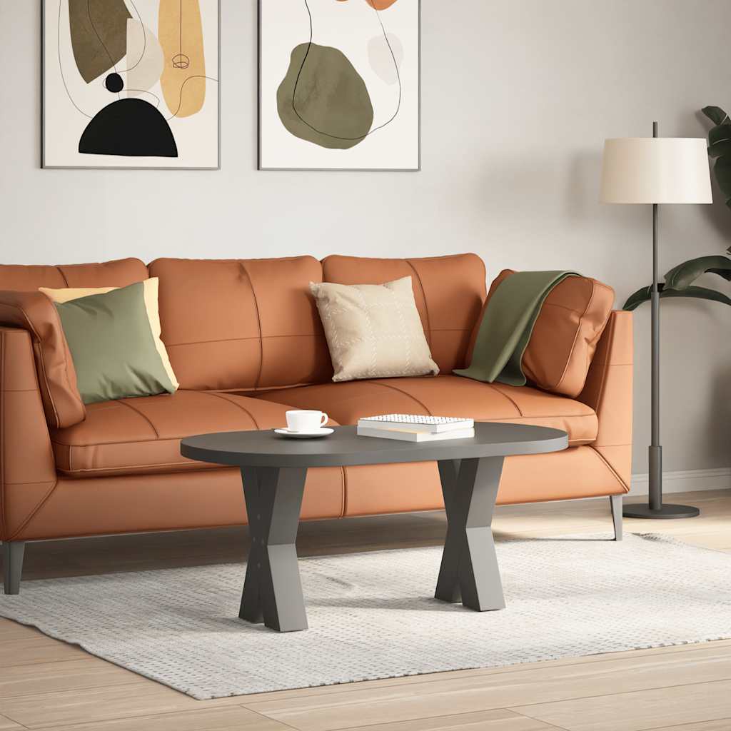 Noge za klub stolić u obliku slova X, 2 kom, antracit, 38 x (42-43) cm, čelik