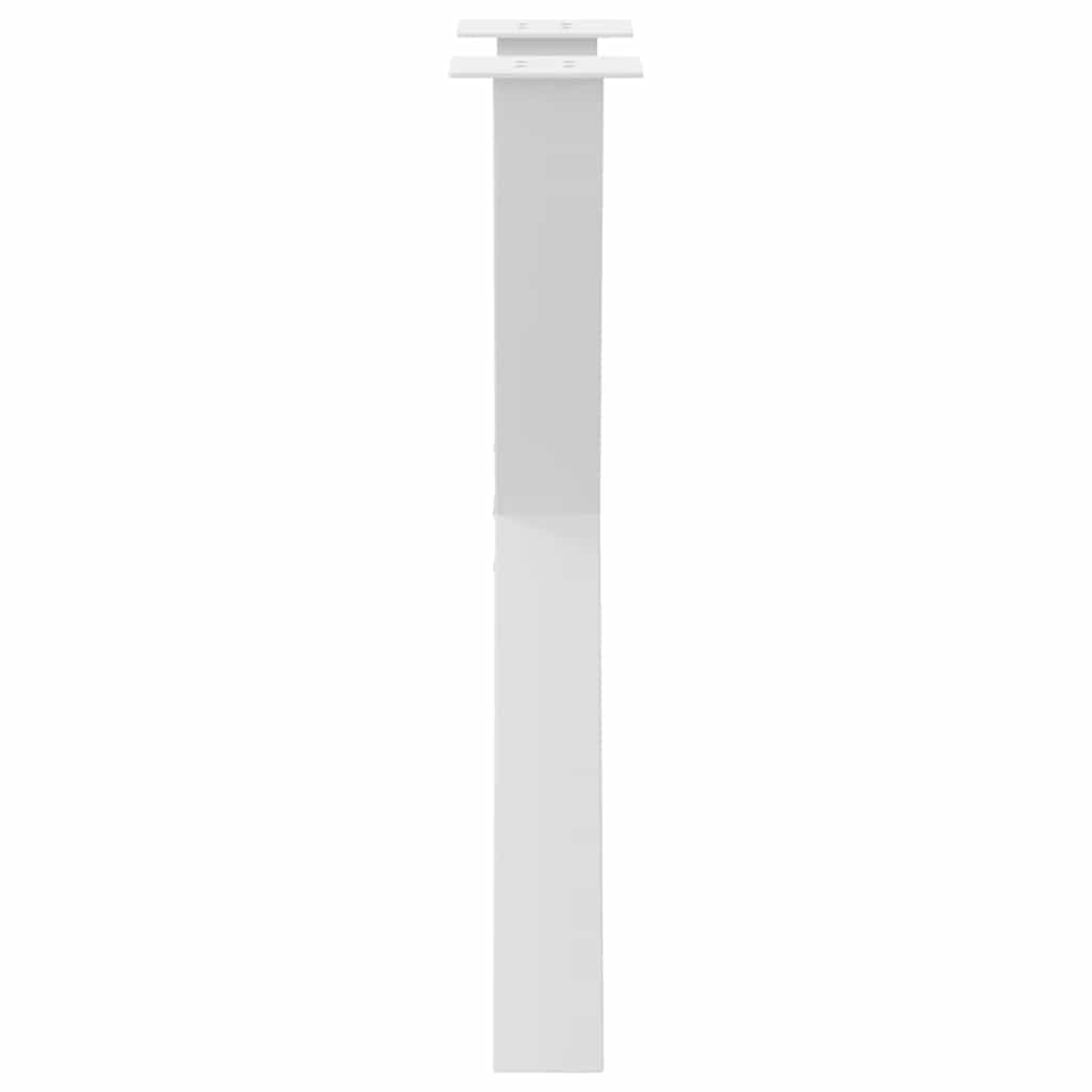 Noge za blagovaonski stol u obliku slova X, 2 kom, bijele, 50 x (72-73) cm, čelik