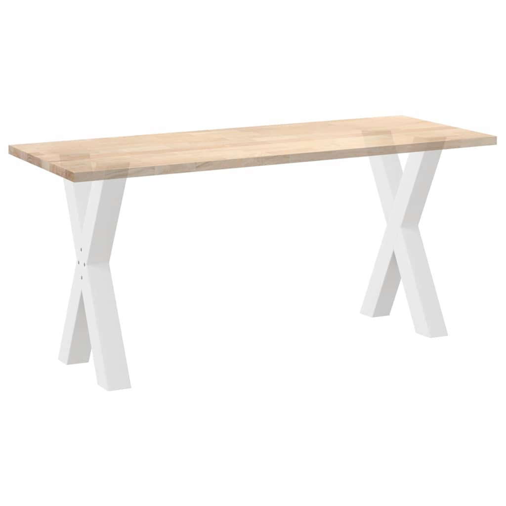 Noge za blagovaonski stol u obliku slova X, 2 kom, bijele, 50 x (72-73) cm, čelik