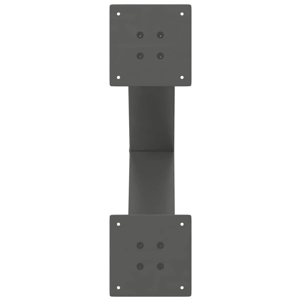 Noge za blagovaonski stol u obliku slova X, 2 kom, antracit, 50 x (72-73) cm, čelik