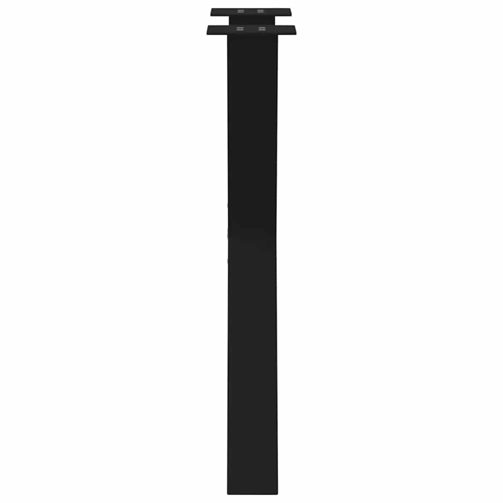 Noge za blagovaonski stol u obliku slova X, 2 kom, crne, 60 x (72-73) cm, čelik