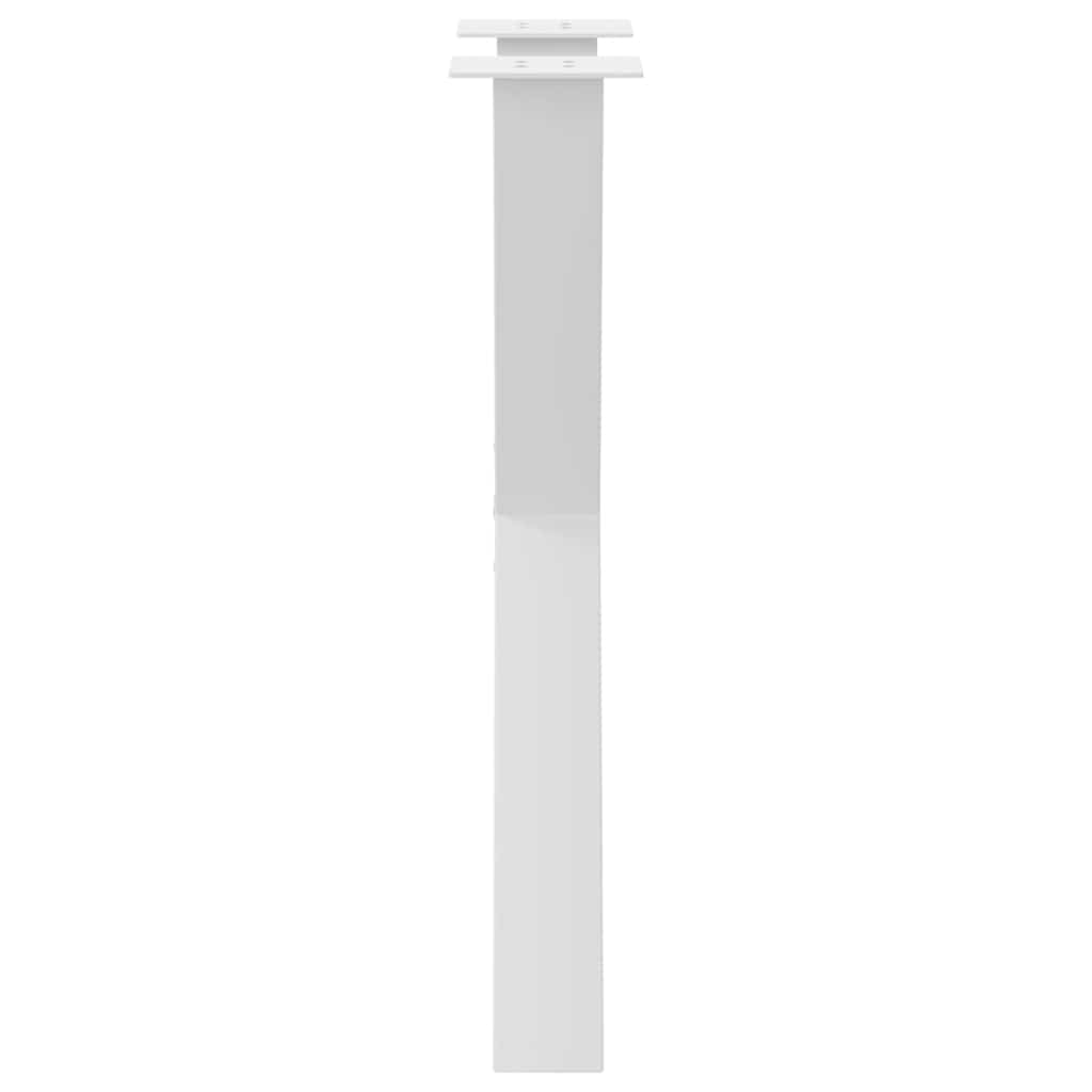 Noge za blagovaonski stol u obliku slova X, 2 kom, bijele, 60 x (72-73) cm, čelik