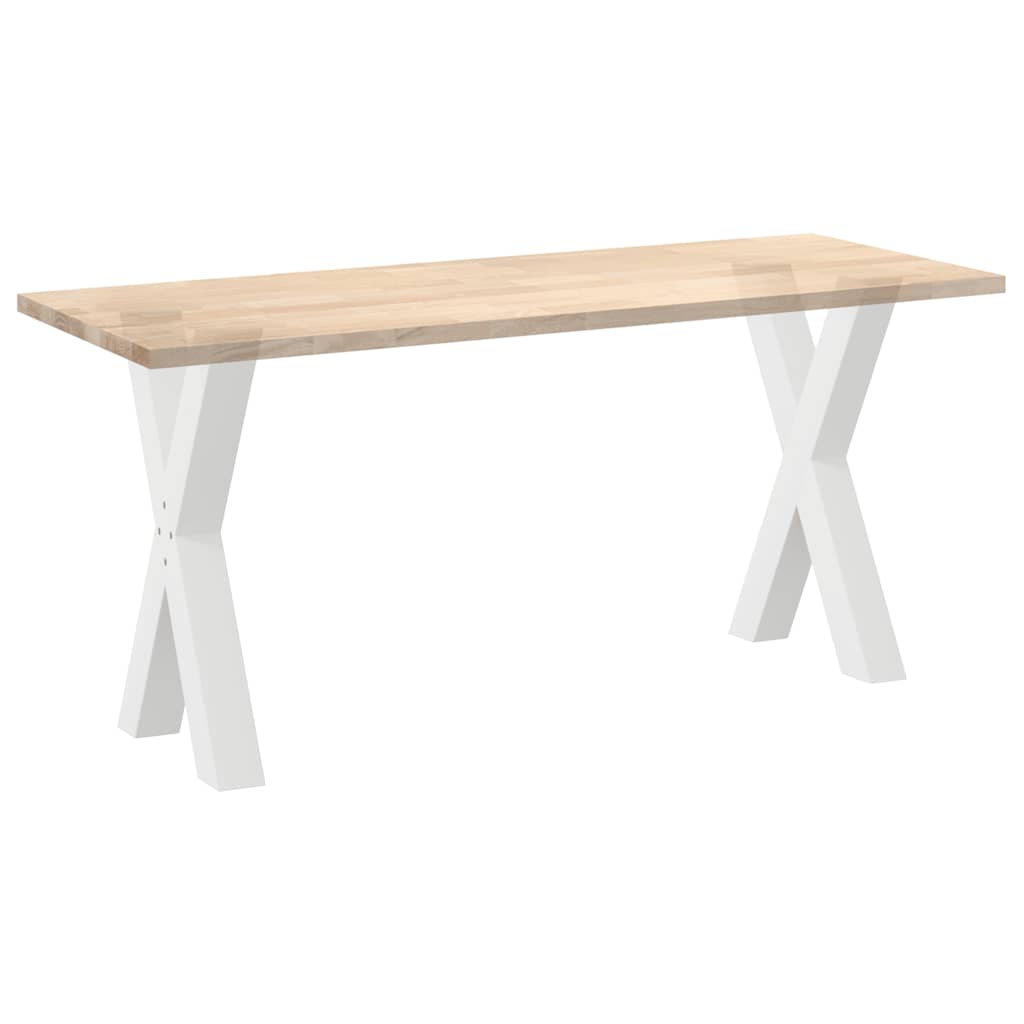 Noge za blagovaonski stol u obliku slova X, 2 kom, bijele, 60 x (72-73) cm, čelik