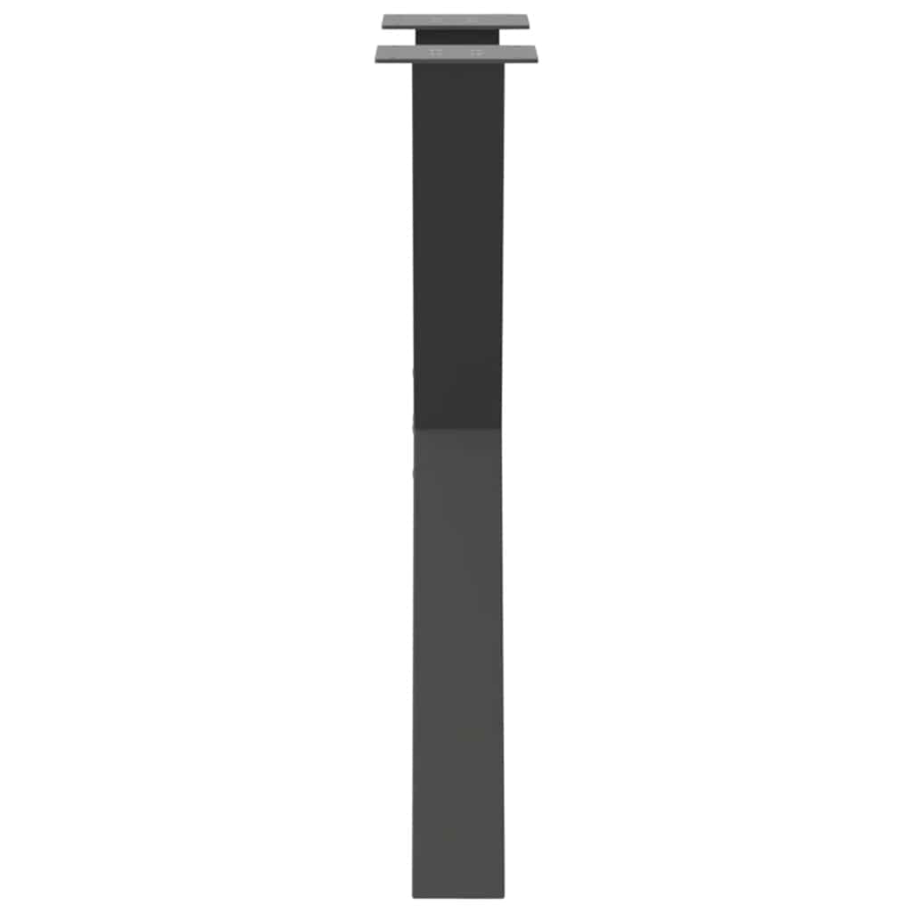 Noge za blagovaonski stol u obliku slova X, 2 kom, antracit, 60 x (72-73) cm, čelik