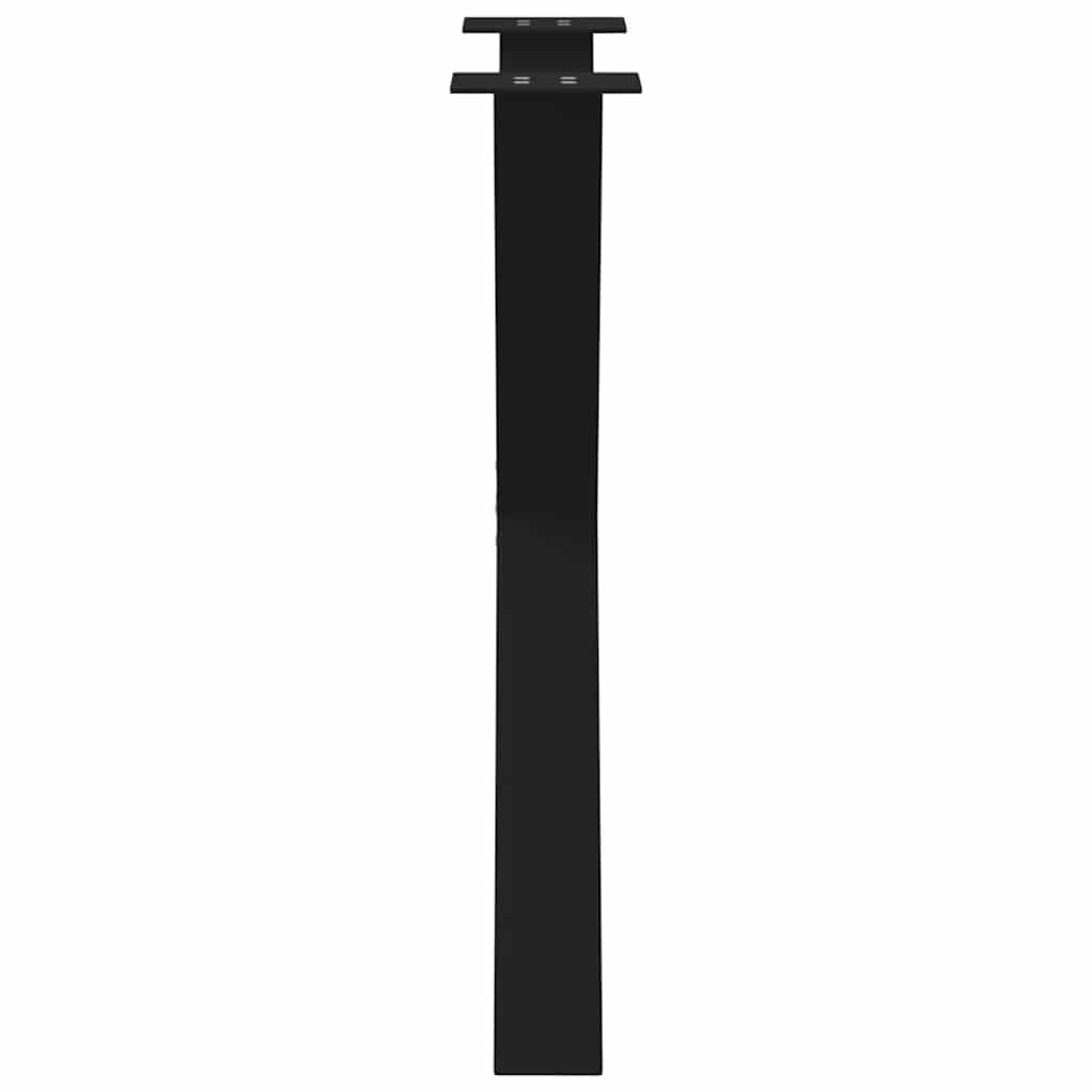 Noge za blagovaonski stol u obliku slova X, 2 kom, crne, 80 x (72-73) cm, čelik
