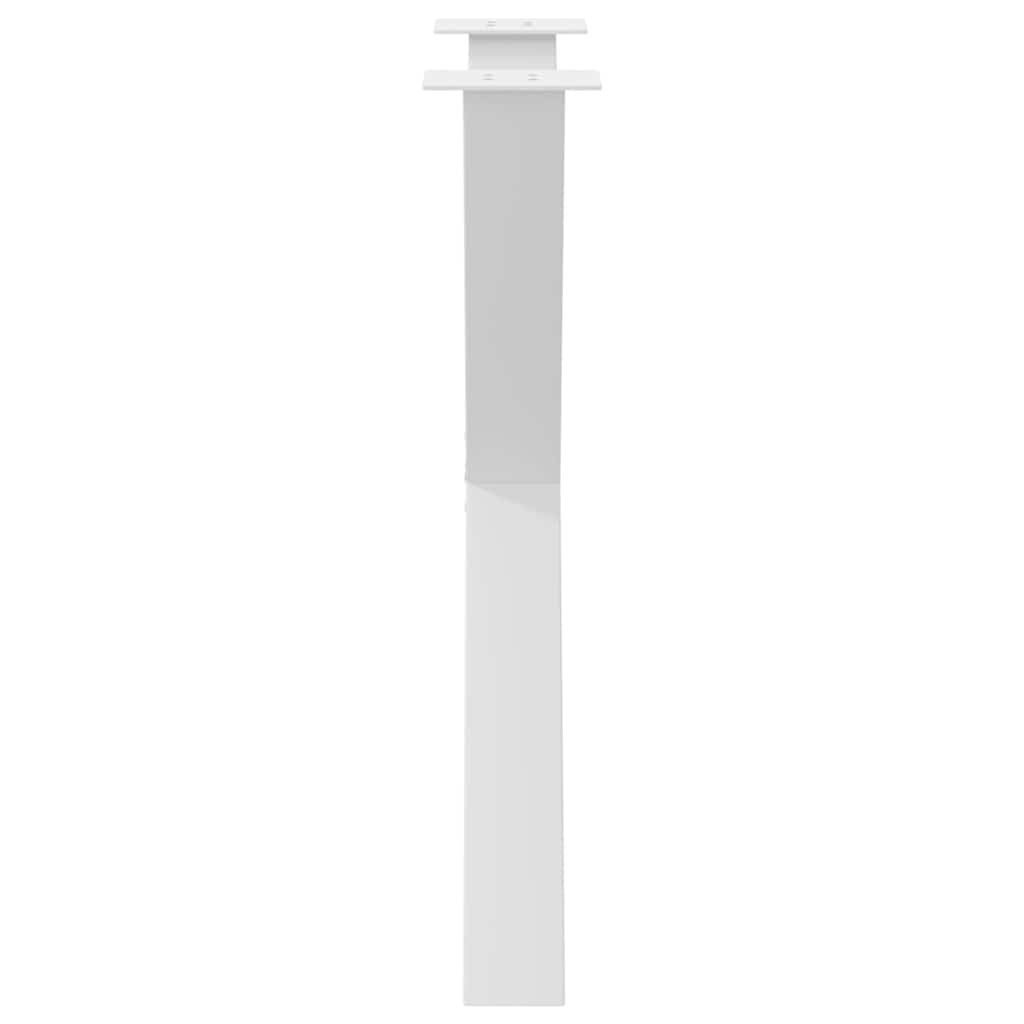 Noge za blagovaonski stol u obliku slova X, 2 kom, bijele, 80 x (72-73) cm, čelik