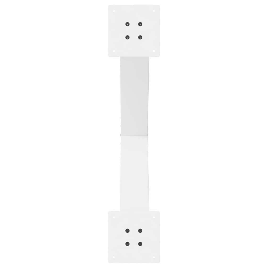Noge za blagovaonski stol u obliku slova X, 2 kom, bijele, 80 x (72-73) cm, čelik