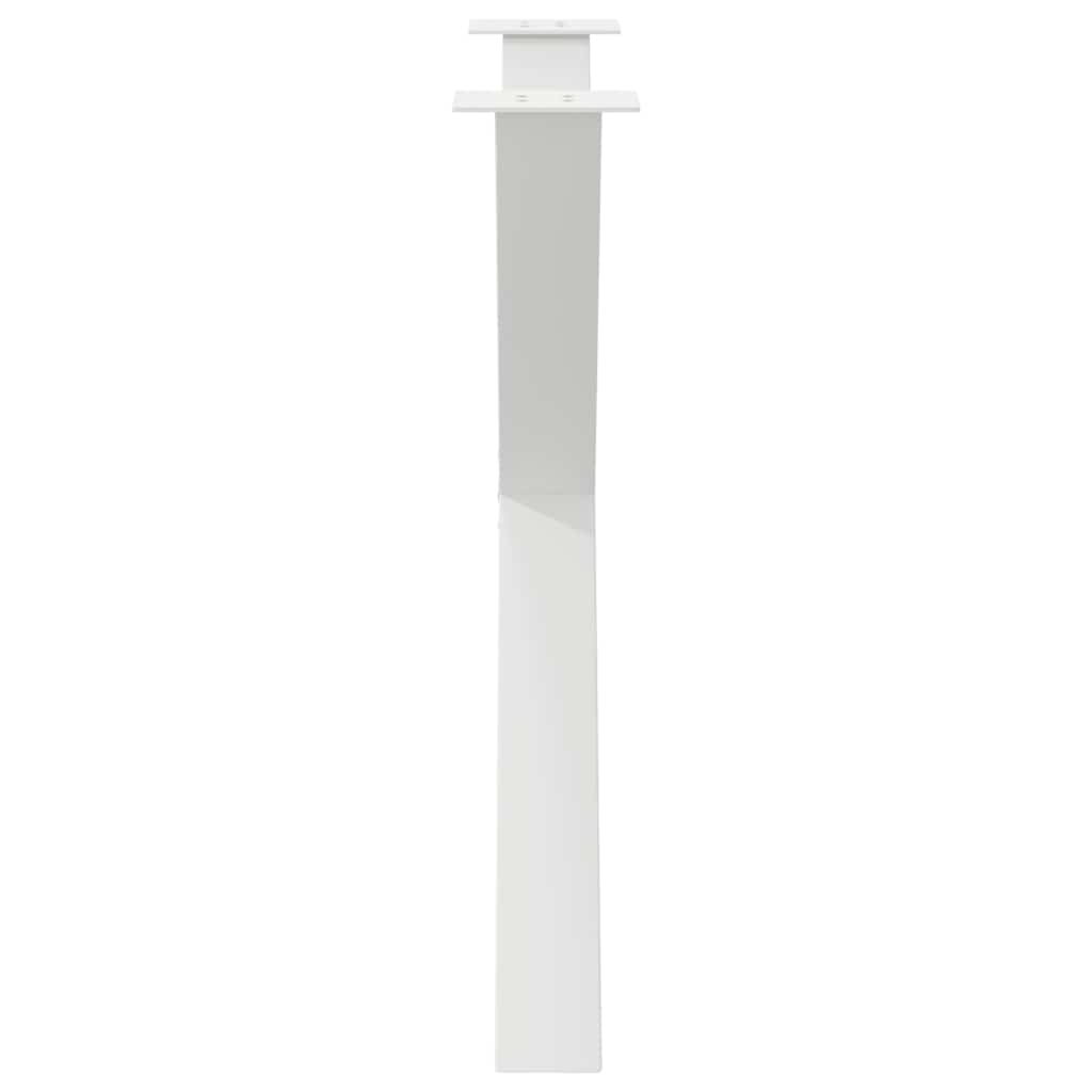 Noge za blagovaonski stol u obliku slova X, 2 kom, bijele, 90 x (72-73) cm, čelik