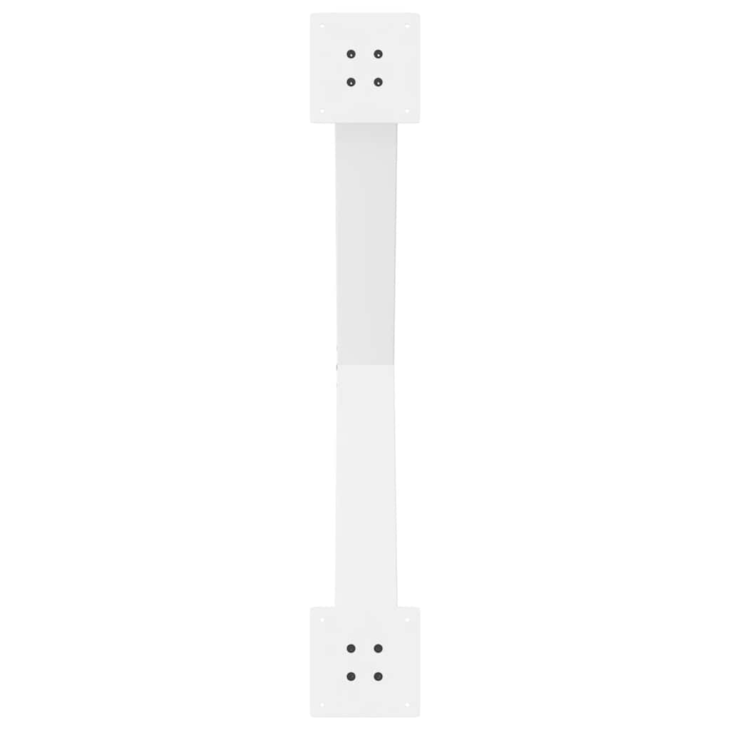 Noge za blagovaonski stol u obliku slova X, 2 kom, bijele, 90 x (72-73) cm, čelik