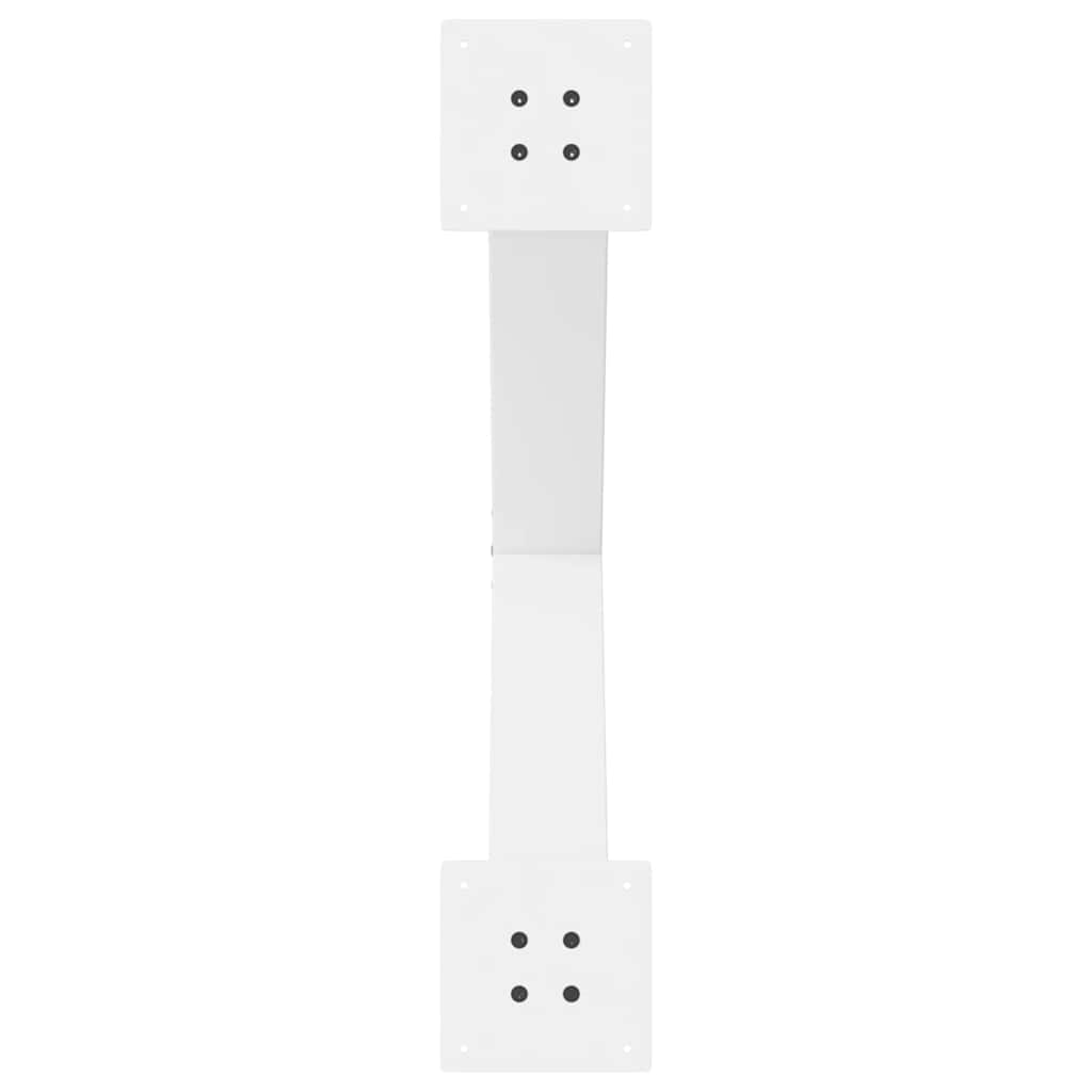 Noge za blagovaonski stol u obliku slova X, 3 kom, bijele, 70 x (72-73) cm, čelik