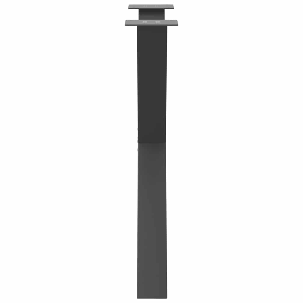 Noge za blagovaonski stol u obliku slova X, 3 kom, antracit, 80 x (72-73) cm, čelik