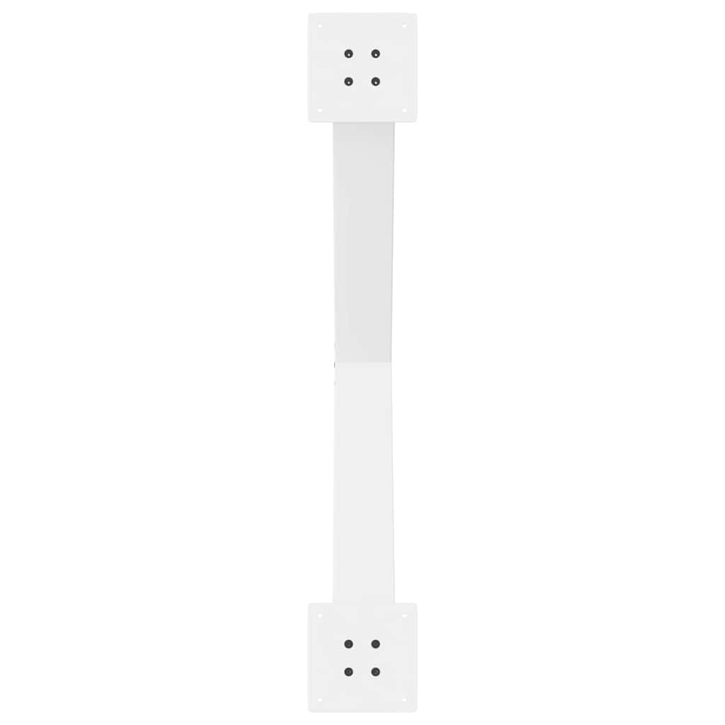 Noge za blagovaonski stol X-oblikovane 3 kom Bijele 90 x (72-73) cm Čelične
