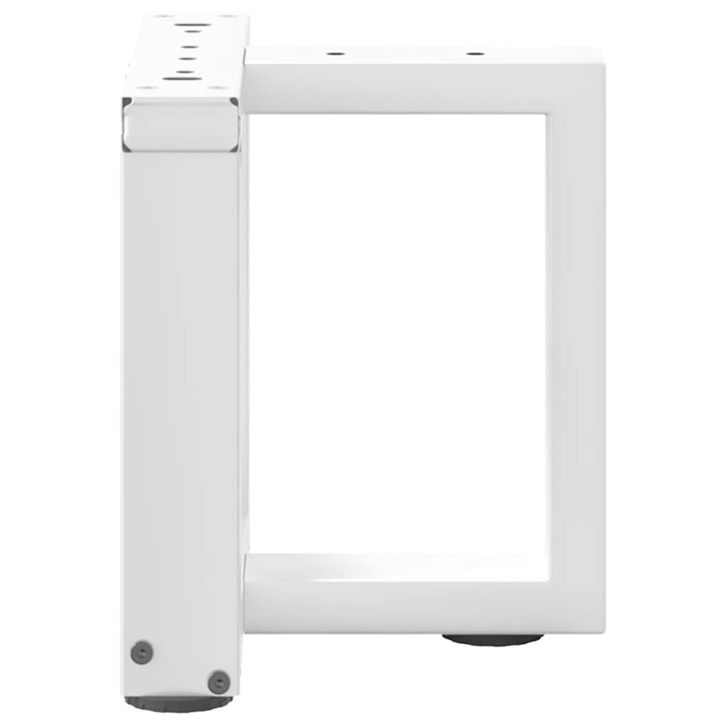 Noge za klub stolić T-oblika 2 kom Bijele 30x25x(30-31) cm Čelik