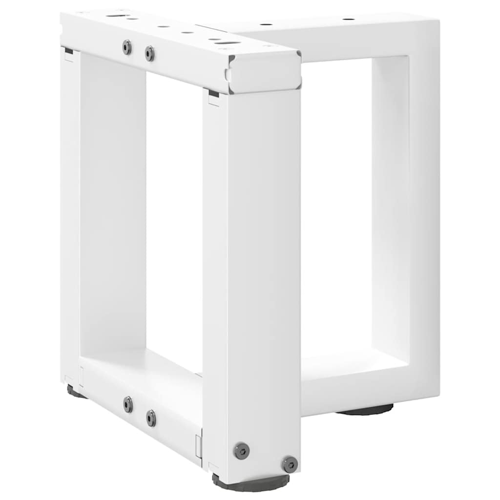Noge za klub stolić T-oblika 2 kom Bijele 30x25x(30-31) cm Čelik