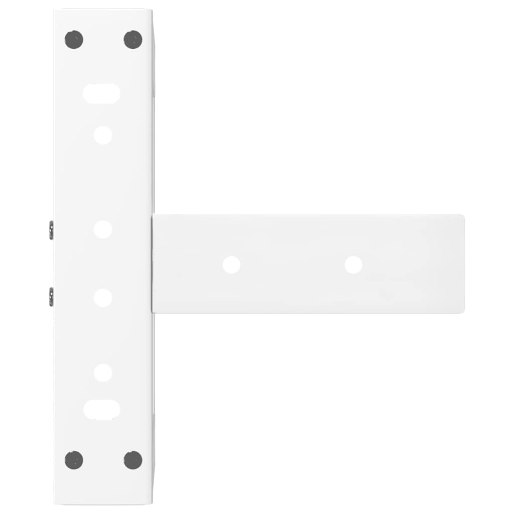 Noge za klub stolić T-oblika 2 kom Bijele 30x25x(30-31) cm Čelik