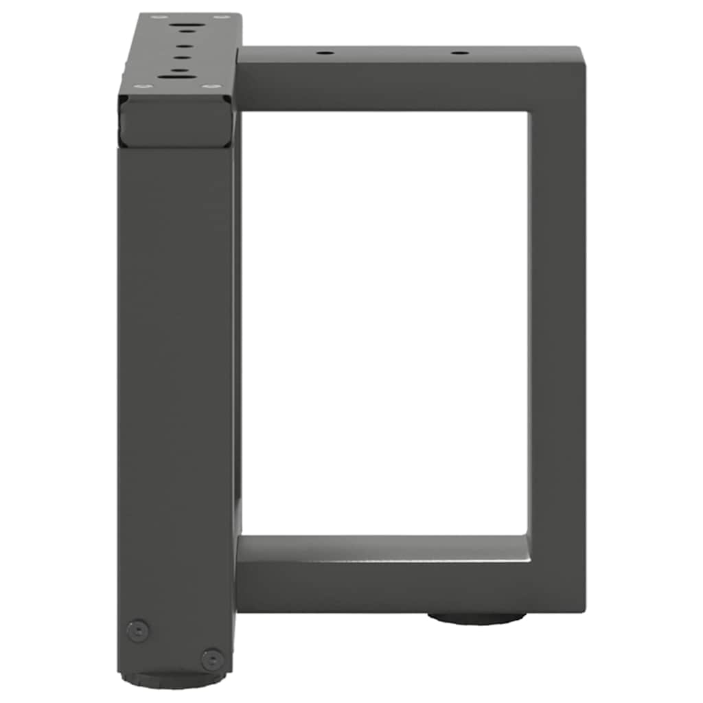 Noge za klub stolić T-oblika 2 kom antracit 30x25x(30-31) cm čelik