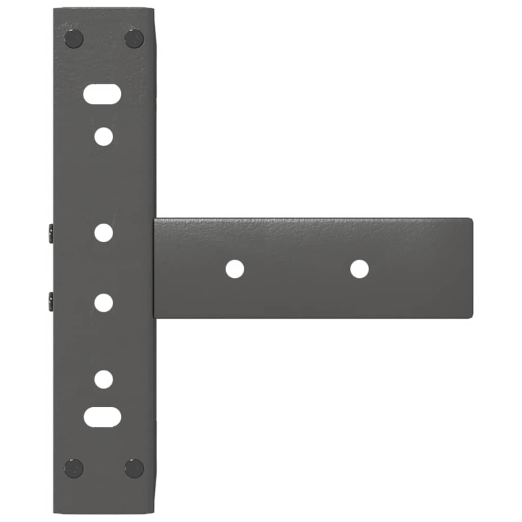 Noge za klub stolić T-oblika 2 kom antracit 30x25x(30-31) cm čelik