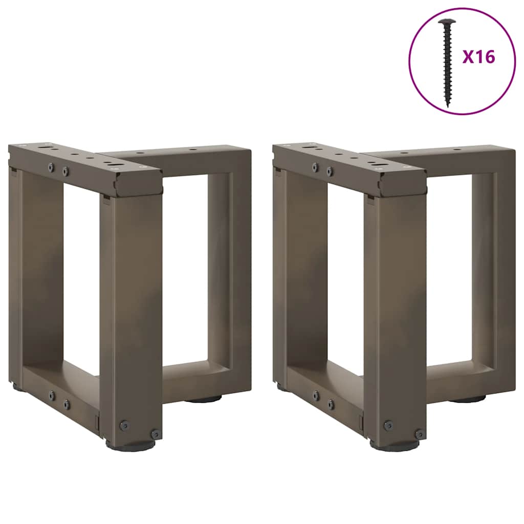 Noge za klub stolić T-oblika 2 kom Crne 30x25x(30-31) cm Čelik